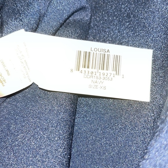 Dress The Population Louisa Butterfly Sleeve Cocktail Dress Navy XS - Picture 14 of 14